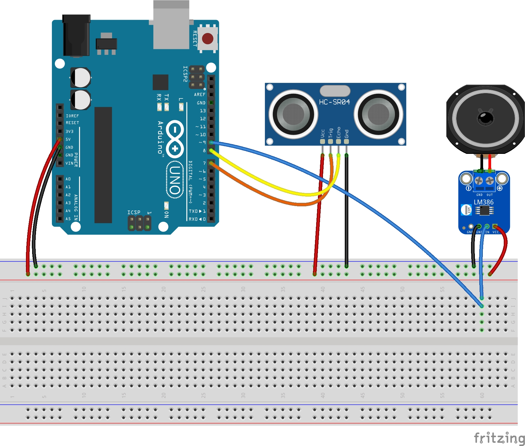 Ultrasonic theremin schematic
